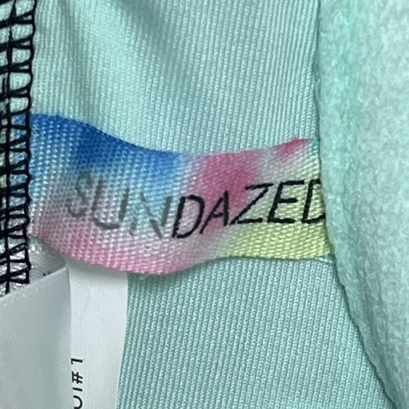 NWT 34C Bikini Top Small Bottoms Sundazed Nixie Bra Swimsuit Set Mermaid Ruffle - Picture 11 of 12